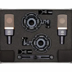 AKG C314 Multi-Pattern Large-Diaphragm Condenser Microphone - Matched Stereo Pair Black