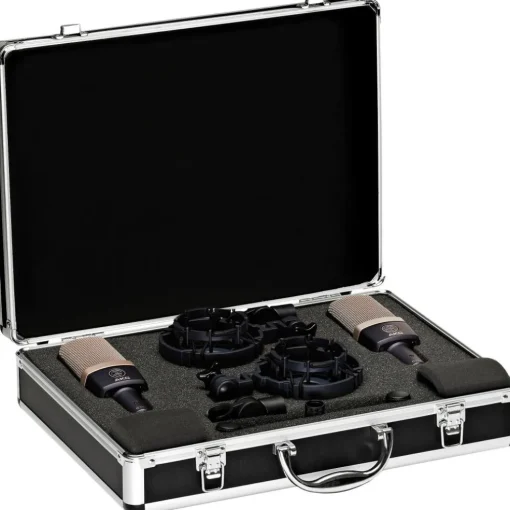 AKG C314 Multi-Pattern Large-Diaphragm Condenser Microphone - Matched Stereo Pair Black