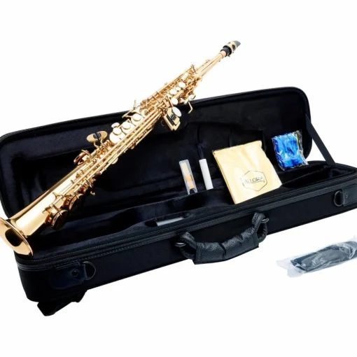 Allora ASPS-250 Student Series Soprano Sax Lacquer Lacquer Keys