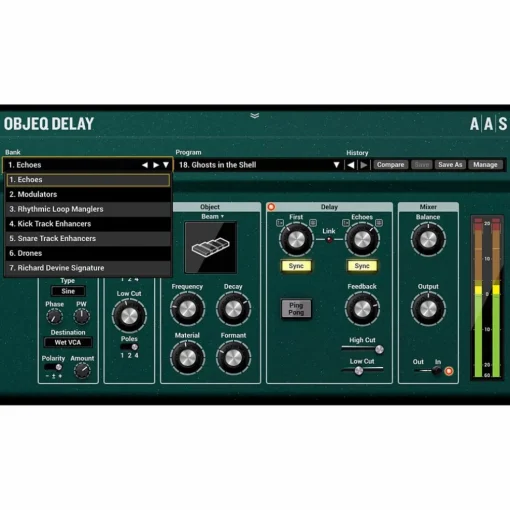 Applied Acoustics Systems Objeq Delay