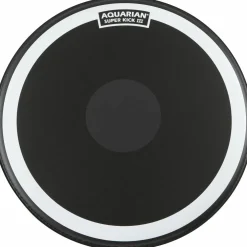 Aquarian Super-Kick III Black Drumhead 22 in.