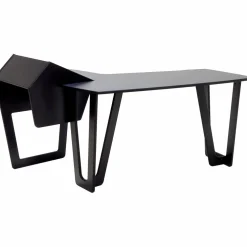 Argosy AIRE Edit Workstation with 8ru Rack on Right, Hautelink Desktop, Black Legs Right
