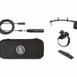 Audio-Technica ATM350W Cardioid Condenser Instrument Microphone with Woodwind Mounting System (5" Gooseneck)