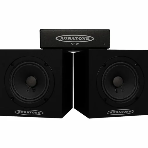 Auratone 5C Super Sound Cubes 4.5" Passive Reference Monitors with A2-30 Power Amp Black