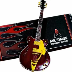 Axe Heaven George Harrison Counrty Gentleman Rosewood Hollow Body Miniature Guitar Replica Collectible