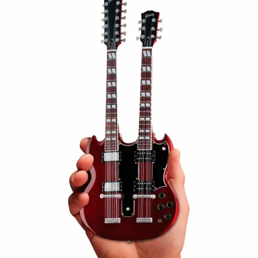 Axe Heaven Gibson SG EDS-1275 Doubleneck Cherry Officially Licensed Miniature Guitar Replica