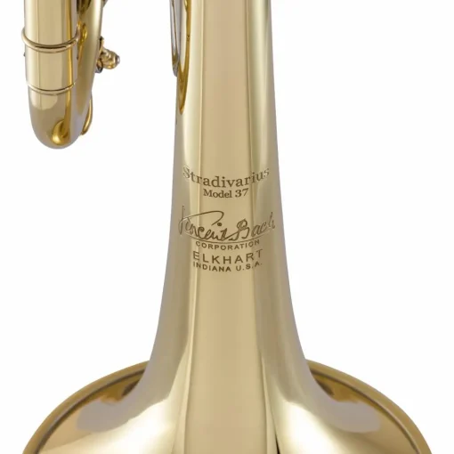Bach 190 Stradivarius 37 Bell Medium Plus Bore Series Unlacquered Professional Bb Trumpet Unlacquered