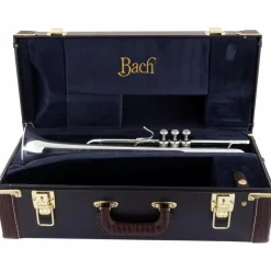 Bach 180 Stradivarius 43 Bell Series Professional Bb Trumpet with Reverse Leadpipe Silver plated Yellow Brass Bell
