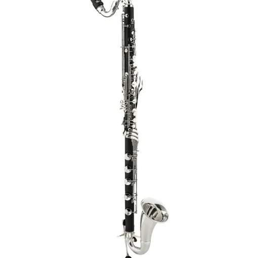 Backun Backun Alpha Low C Synthetic Bass Clarinet with Silver Plated Keys, 2-Piece Neck, Hardshell Case Silver Plated Keys Low C
