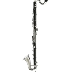 Backun Backun Alpha Low C Synthetic Bass Clarinet with Silver Plated Keys, 2-Piece Neck, Hardshell Case Silver Plated Keys Low C