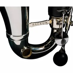 Backun Backun Alpha Low C Synthetic Bass Clarinet with Silver Plated Keys, 2-Piece Neck, Hardshell Case Silver Plated Keys Low C