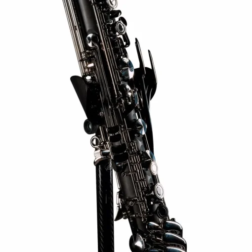 Backun Backun Alpha Low C Synthetic Bass Clarinet with Silver Plated Keys, 2-Piece Neck, Hardshell Case Silver Plated Keys Low C