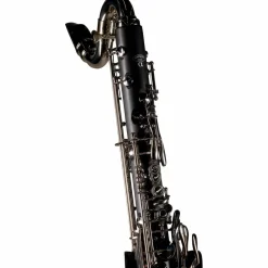 Backun Backun Alpha Low C Synthetic Bass Clarinet with Silver Plated Keys, 2-Piece Neck, Hardshell Case Silver Plated Keys Low C