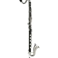 Backun Backun Alpha Low C Synthetic Bass Clarinet with Silver Plated Keys, 2-Piece Neck, Hardshell Case Silver Plated Keys Low C