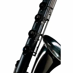 Backun Backun Alpha Low C Synthetic Bass Clarinet with Silver Plated Keys, 2-Piece Neck, Hardshell Case Silver Plated Keys Low C