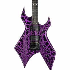 B.C. Rich Warlock Legacy Kahler Electric Guitar Purple Crackle