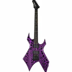 B.C. Rich Warlock Legacy Kahler Electric Guitar Purple Crackle