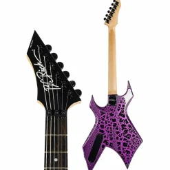 B.C. Rich Warlock Legacy Kahler Electric Guitar Purple Crackle