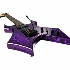 B.C. Rich Warlock Legacy Kahler Electric Guitar Purple Crackle