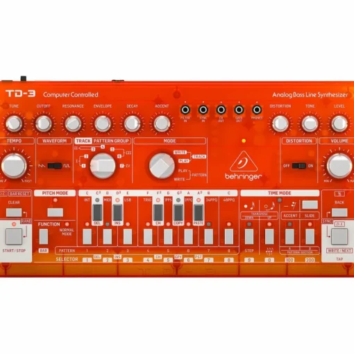 Behringer TD-3-TG Analog Bass Line Synthesizer - Tangerine