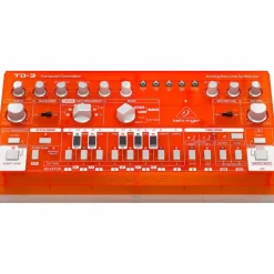 Behringer TD-3-TG Analog Bass Line Synthesizer - Tangerine