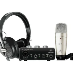 Behringer U-PHORIA STUDIO Complete Recording/Podcasting Bundle Black