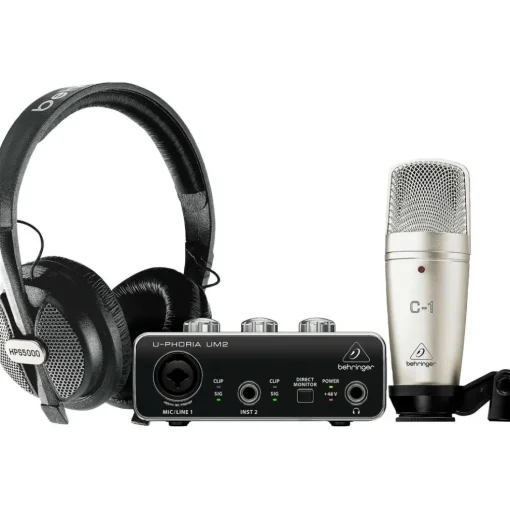 Behringer U-PHORIA STUDIO Complete Recording/Podcasting Bundle Black