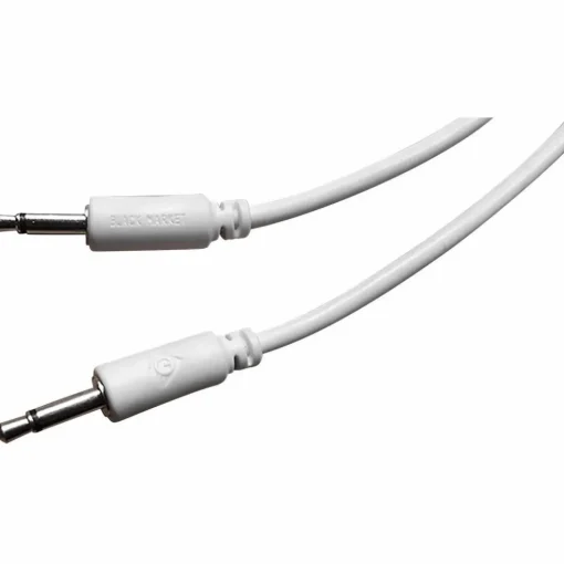 Black Market Modular 3.5" Patch Cable 5 Pack White