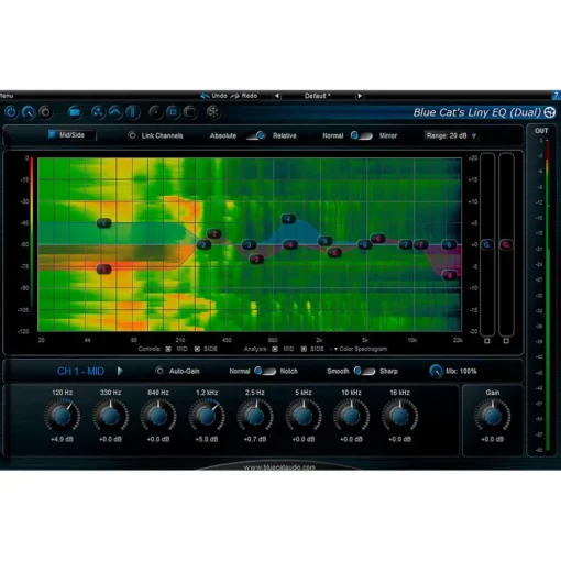 Blue Cat Audio Liny EQ Graphic Equalizer Software Download