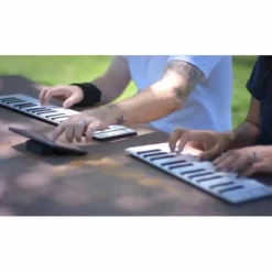 CME Xkey Air Wireless Bluetooth Mobile Keyboard Controller Silver 37 Key