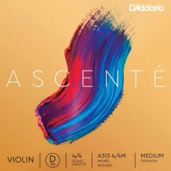 D'Addario Ascente Violin D String 4/4 Size, Medium