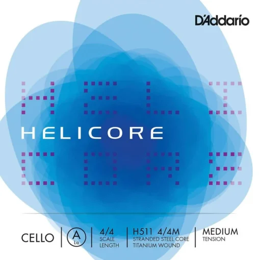 D'Addario Helicore Series Cello A String 4/4 Size Medium