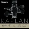 D'Addario Kaplan Golden Spiral Solo Series Violin E String 4/4 Size Solid Steel Extra Heavy Ball End