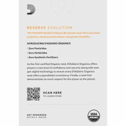 D'Addario Woodwinds Reserve Evolution, Bb Clarinet - Box of 10 4