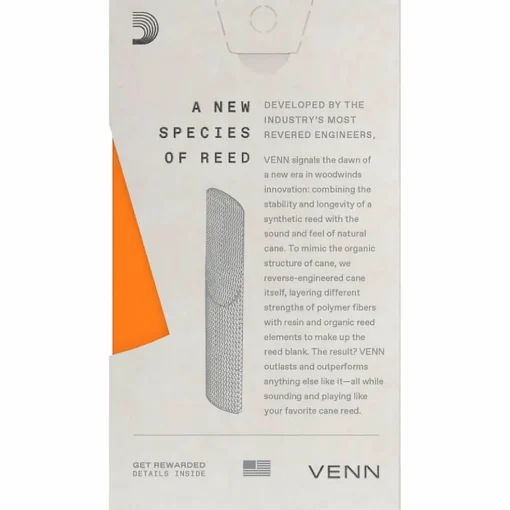 D'Addario Woodwinds VENN G2 Tenor Saxophone Reed 2