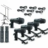 Digital Reference DRDK7 7-Piece Drum Mic Kit Cable and Stand Package
