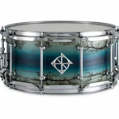 Dixon Artisan Enchanted Ash Snare Drum 14 x 6.5 in. Electric Blue Burst