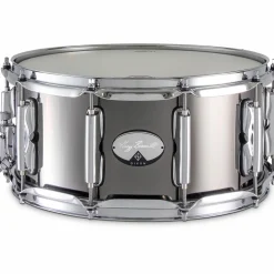 Dixon Gregg Bissonette Signature Steel Snare Drum 14 x 6.5 in. Black Nickel