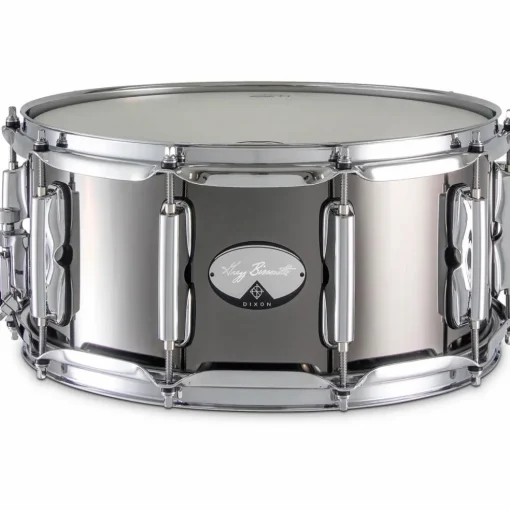 Dixon Gregg Bissonette Signature Steel Snare Drum 14 x 6.5 in. Black Nickel