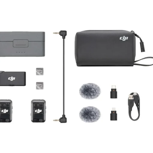 DJI Mic 2 2-Person Compact Digital Wireless Microphone System/Recorder for Camera & Smartphone