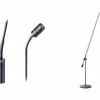 DPA Microphones 4018 Supercardioid Mic, Black, XLR, 122 cm (48 in) Boom, Floor Stand, Twin Mic