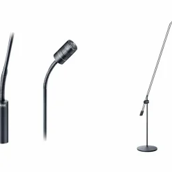 DPA Microphones 4018 Supercardioid Mic, Black, XLR, 122 cm (48 in) Boom, Floor Stand, Twin Mic