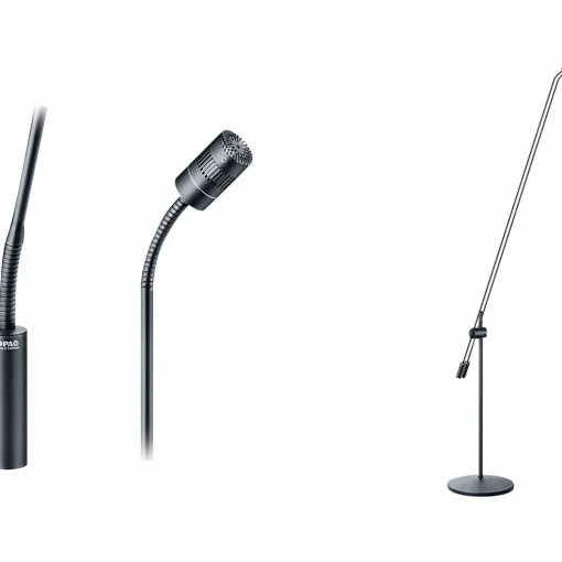 DPA Microphones 4018 Supercardioid Mic, Black, XLR, 122 cm (48 in) Boom, Floor Stand, Twin Mic