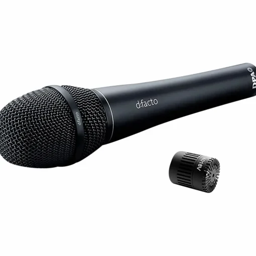 DPA Microphones d:facto 4018V Softboost Supercardioid Mic, Wired DPA Handle, Black
