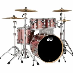 DW Collectors Series 4-Piece SSC Maple Shell Pack With Chrome Hardware Rose Copper
