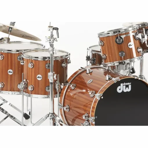 DW Collector's Series 5-Piece Lacquer Custom Shell Pack Mahogany/Maple with Chrome Hardware