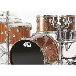 DW Collector's Series 5-Piece Lacquer Custom Shell Pack Mahogany/Maple with Chrome Hardware