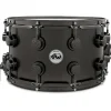DW Collector's Series Satin Black Over Brass Snare Drum With Black Nickel Hardware 14 x 8 in.