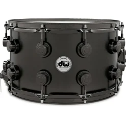 DW Collector's Series Satin Black Over Brass Snare Drum With Black Nickel Hardware 14 x 8 in.