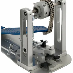 DW Colorboard Machined Chain Drive Double Bass Drum Pedal With Cobalt Footboard